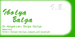 ibolya balga business card